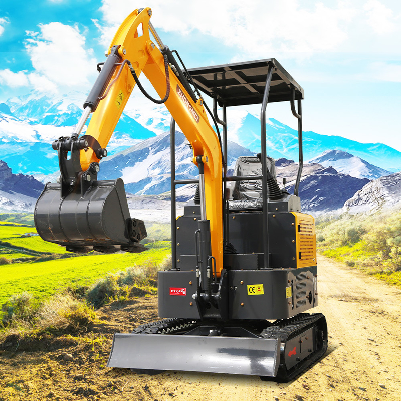 Kruippakje 1,2 Ton Mini-excavadora Escavator Pelle Digger Mini Excavator van ZHONGMEI Minibagger